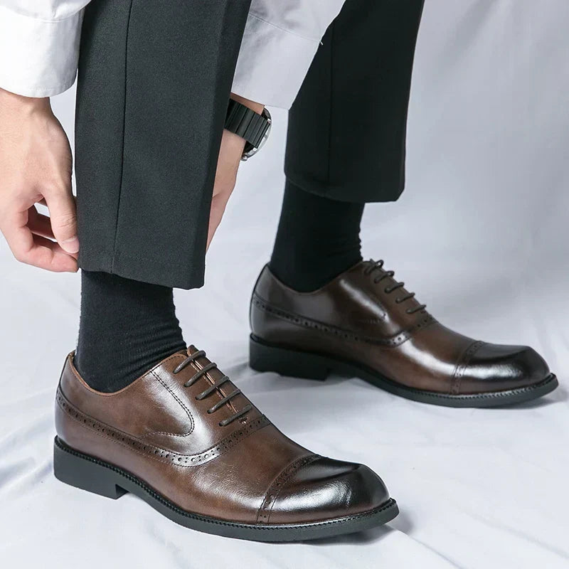 Scarpe da uomo in pelle – Suola imbottita e stile raffinato senza tempo