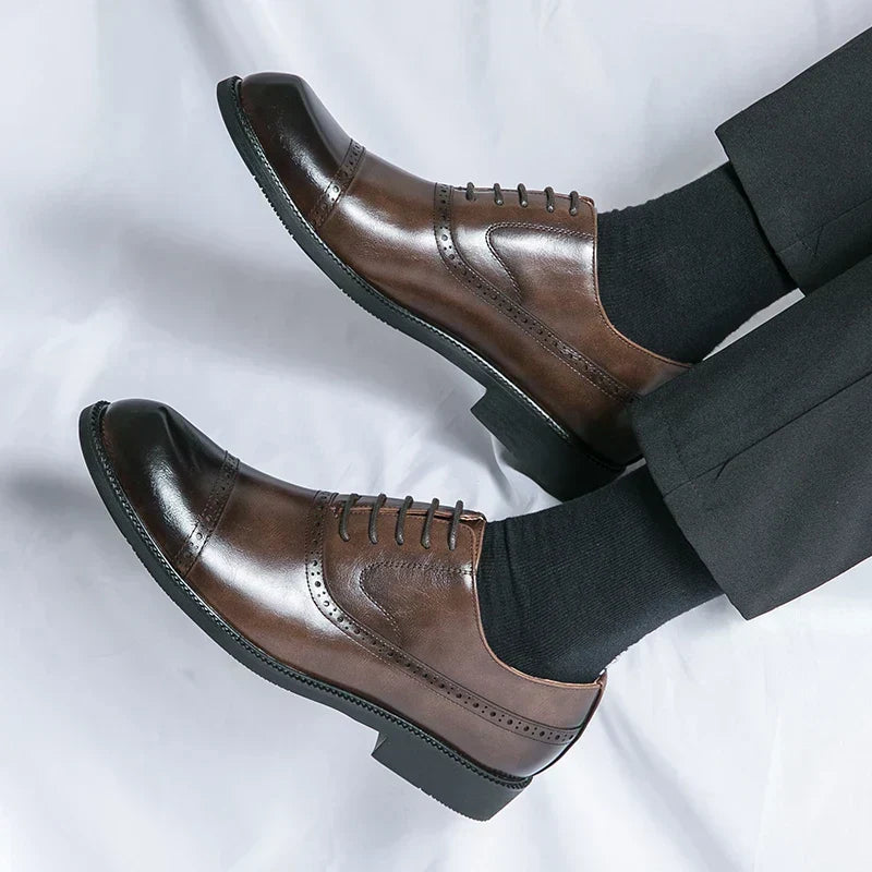 Scarpe da uomo in pelle – Suola imbottita e stile raffinato senza tempo