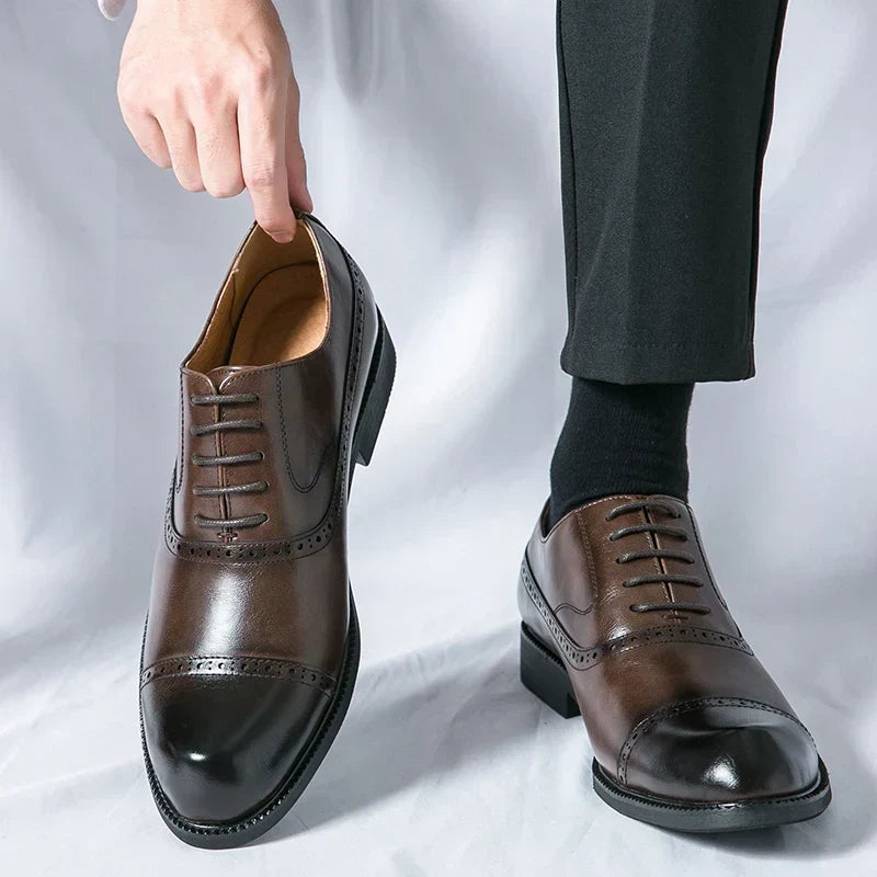Scarpe da uomo in pelle – Suola imbottita e stile raffinato senza tempo