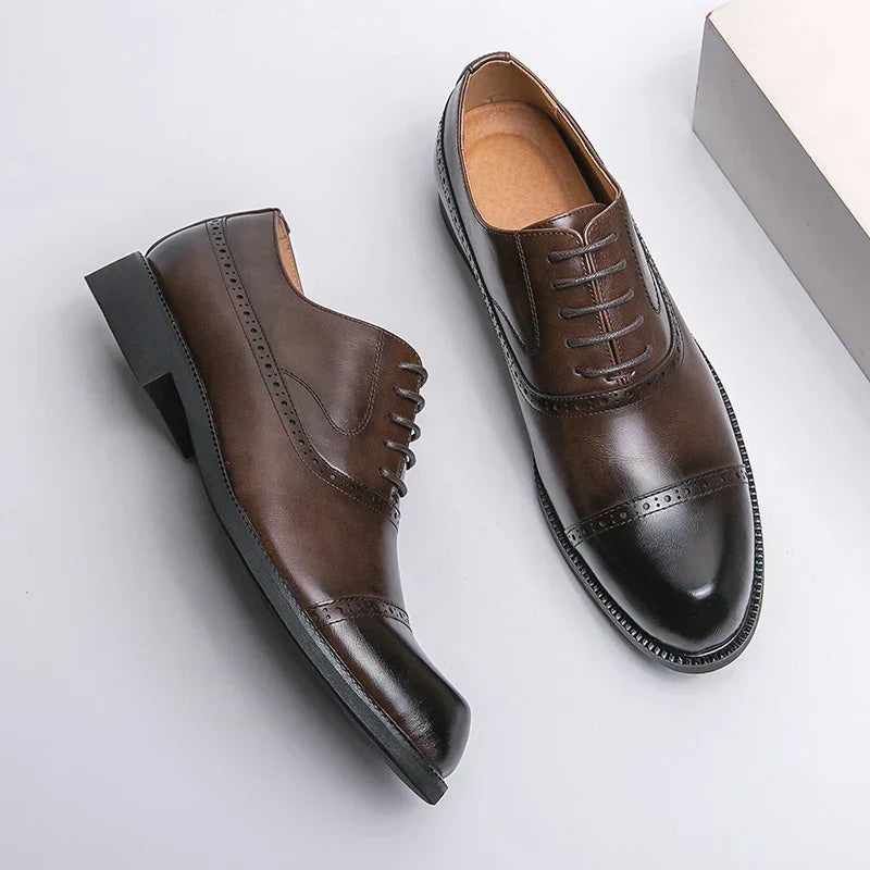 Scarpe da uomo in pelle – Suola imbottita e stile raffinato senza tempo