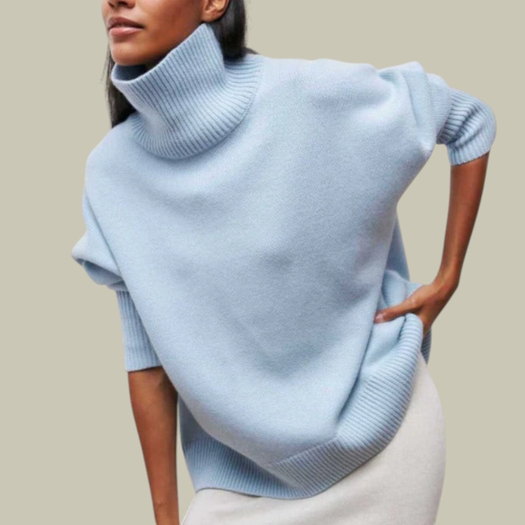 Women's Turtleneck Sweater – Loose Fit with a Casual, Elegant Style