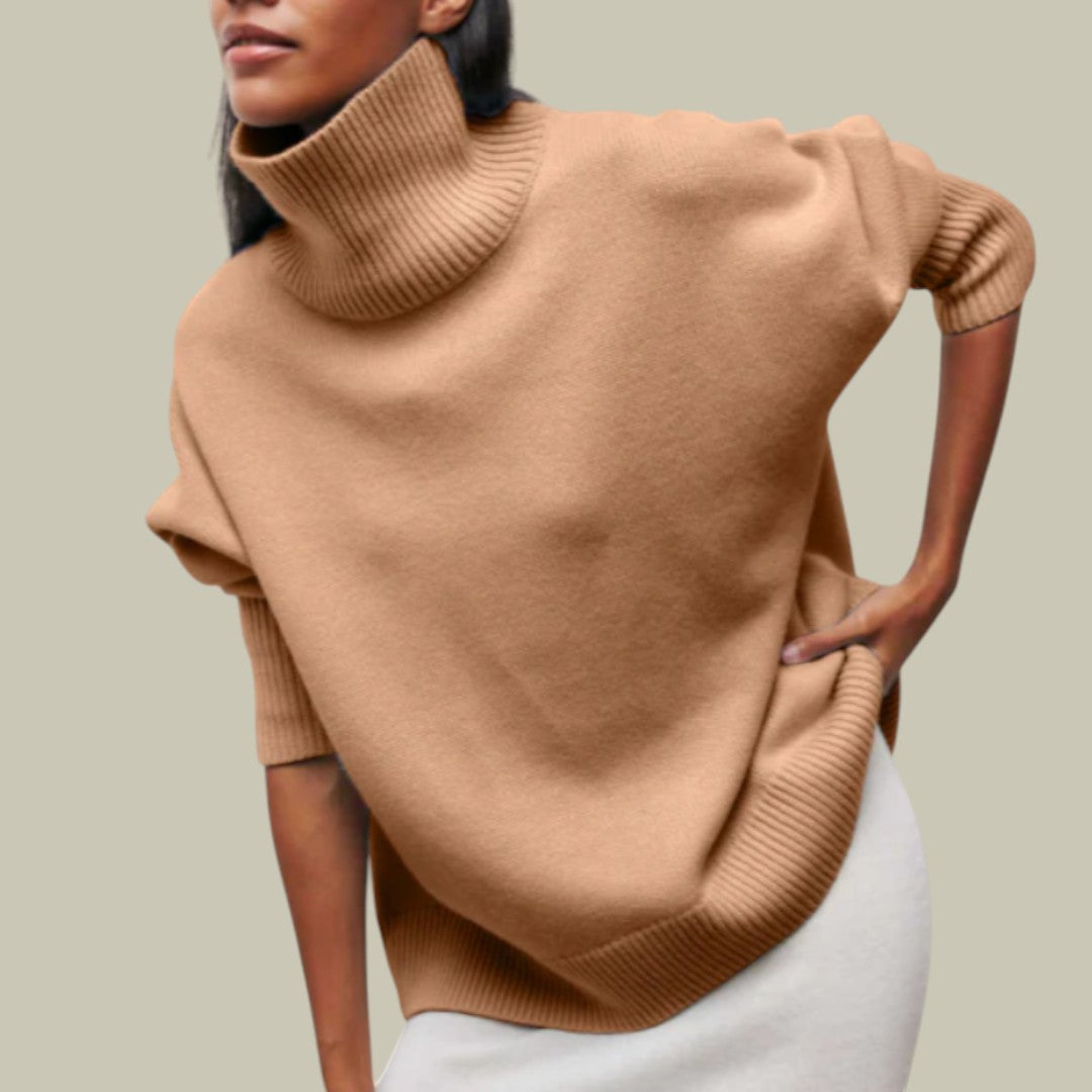 Women's Turtleneck Sweater – Loose Fit with a Casual, Elegant Style