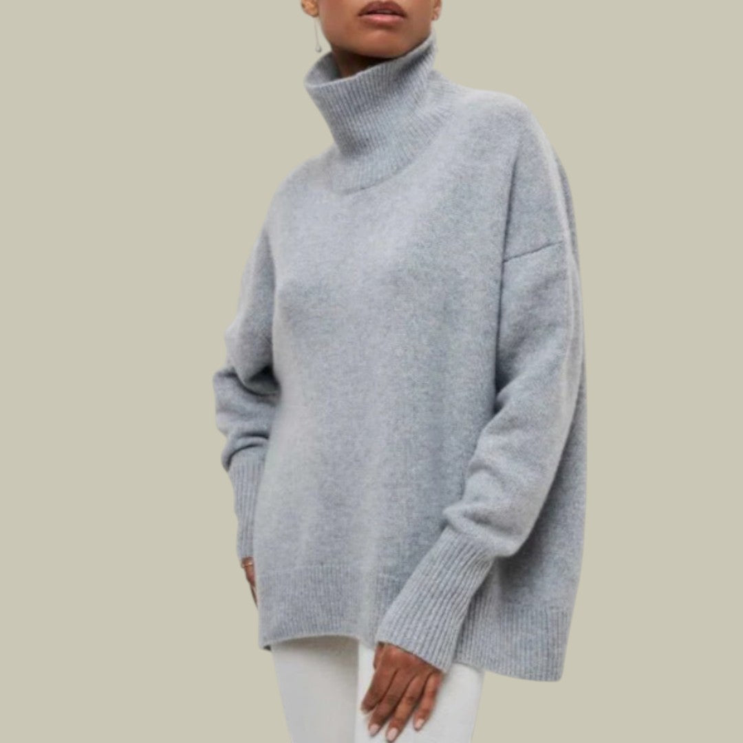 Women's Turtleneck Sweater – Loose Fit with a Casual, Elegant Style