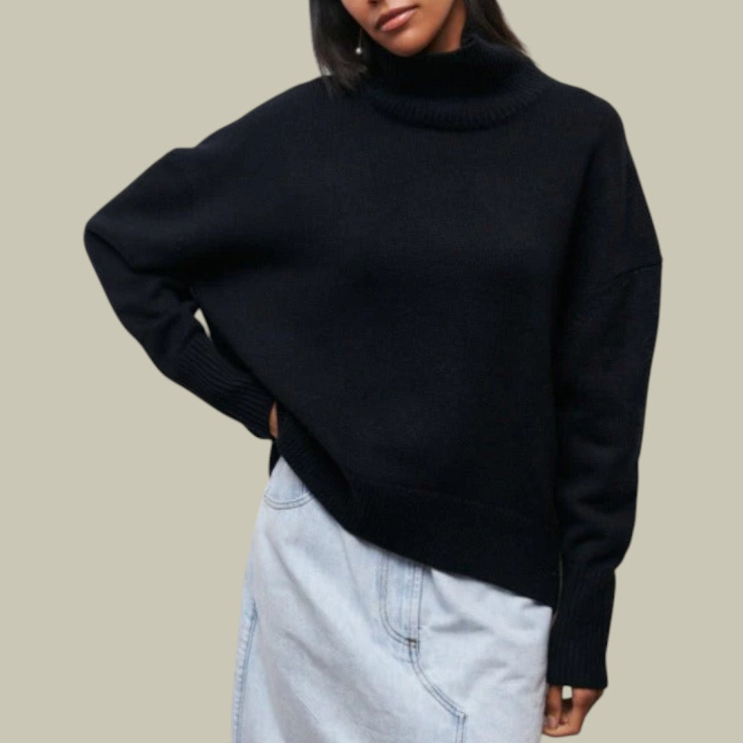 Women's Turtleneck Sweater – Loose Fit with a Casual, Elegant Style