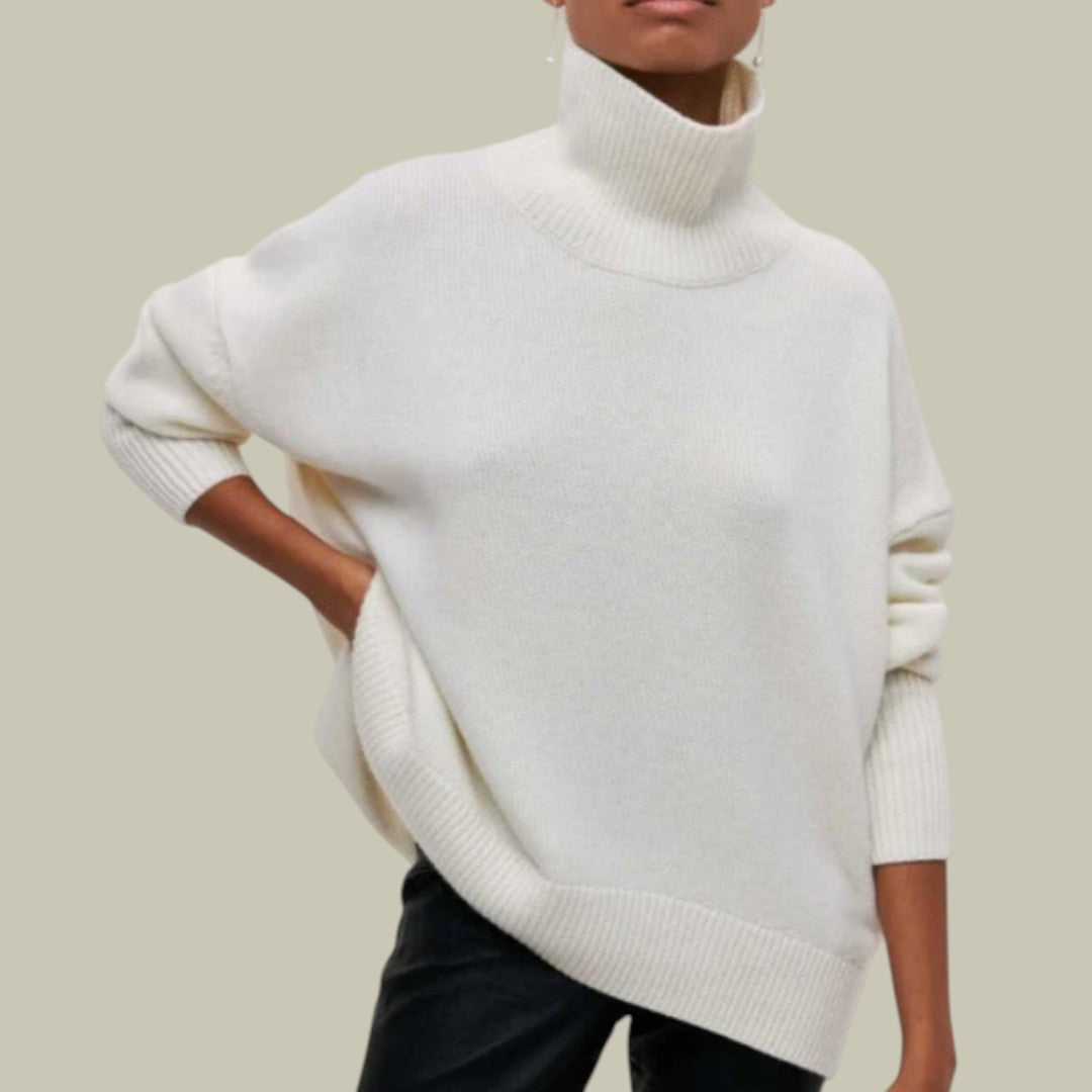 Women's Turtleneck Sweater – Loose Fit with a Casual, Elegant Style