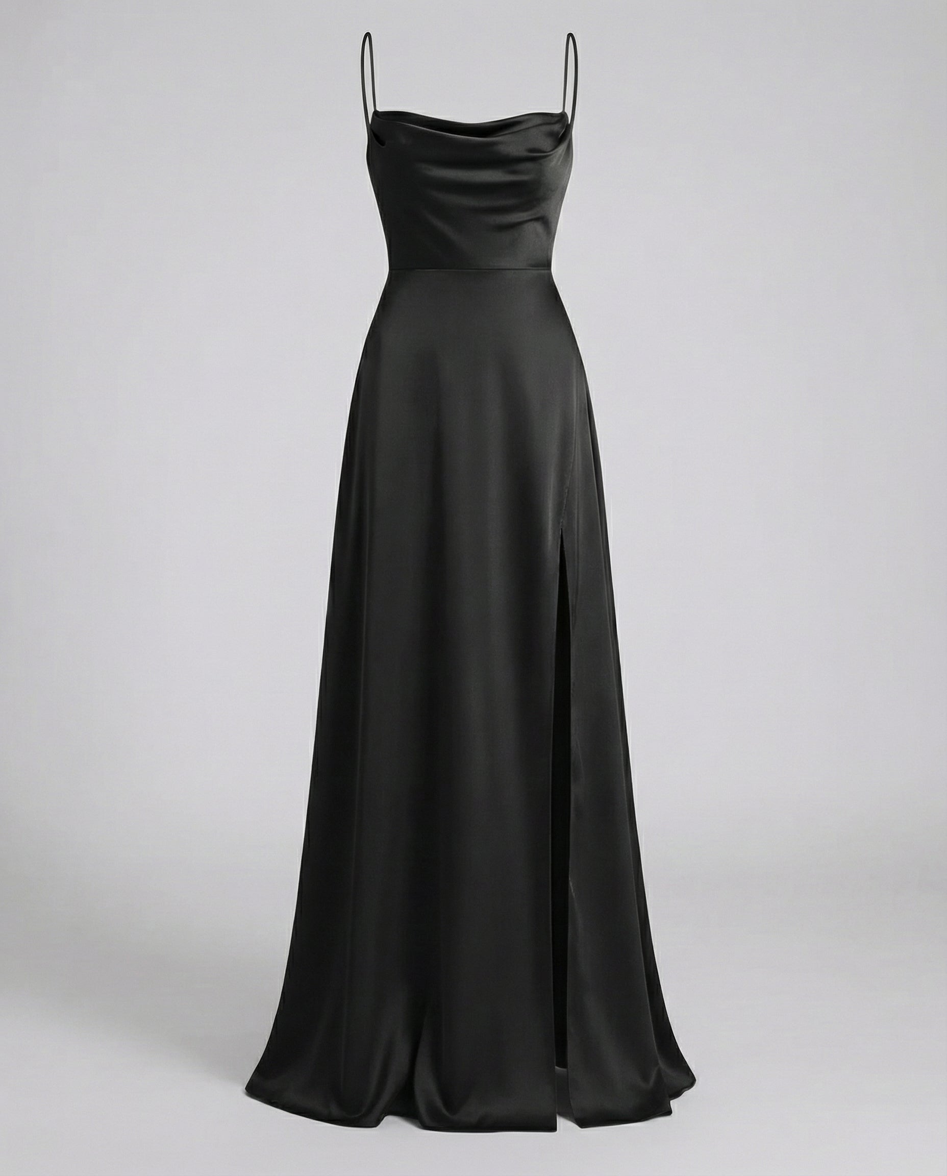 Robe de soirée en soie femme - coupe moulante fendue - grand événement