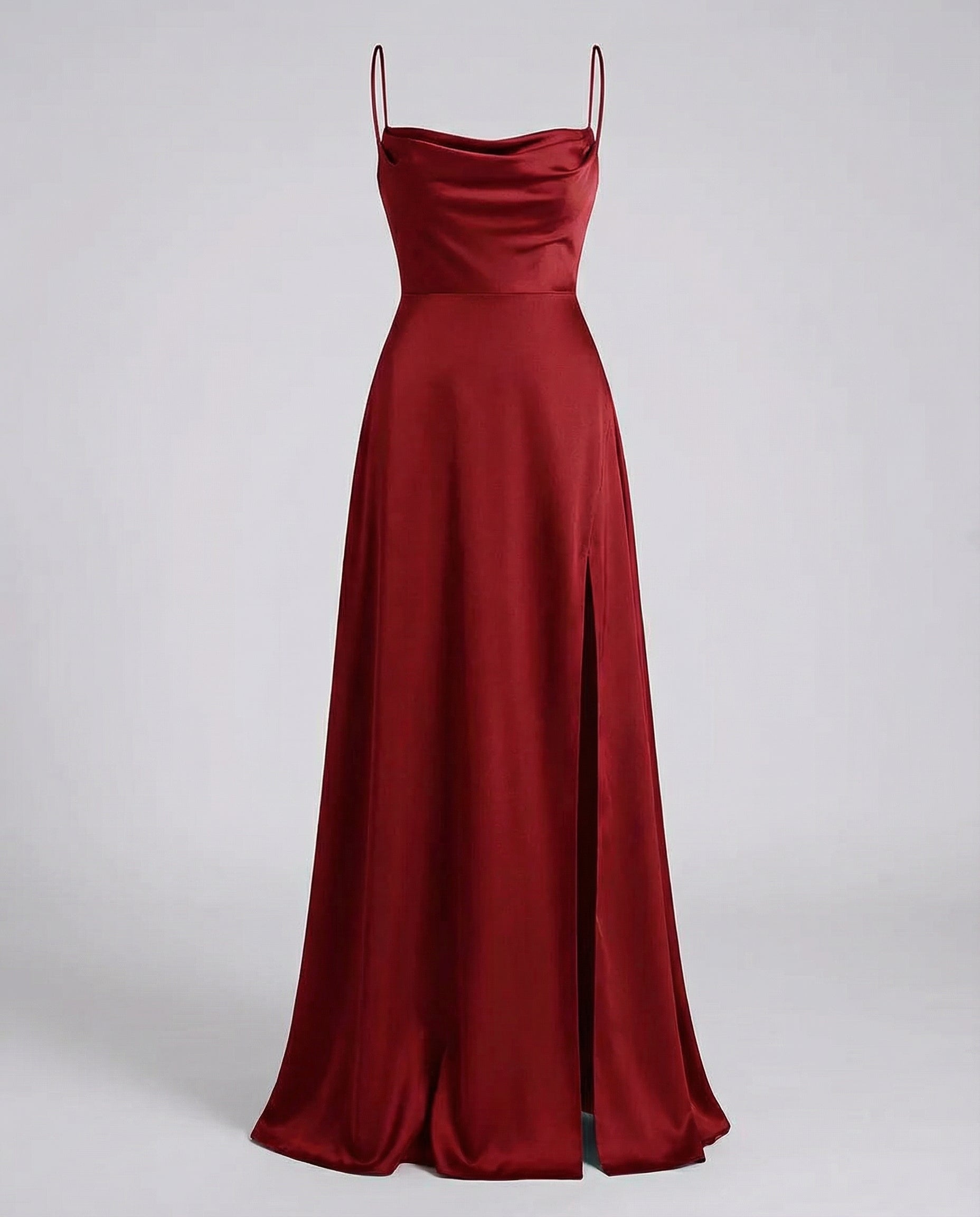 Robe de soirée en soie femme - coupe moulante fendue - grand événement