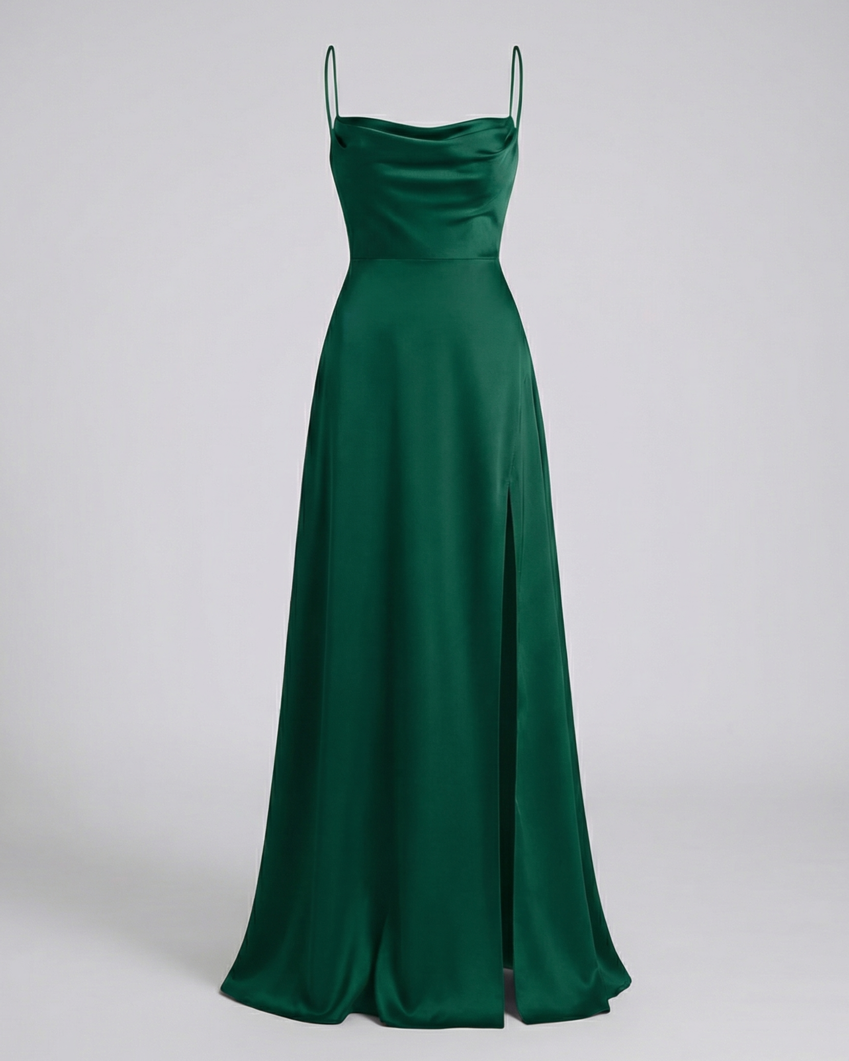 Robe de soirée en soie femme - coupe moulante fendue - grand événement
