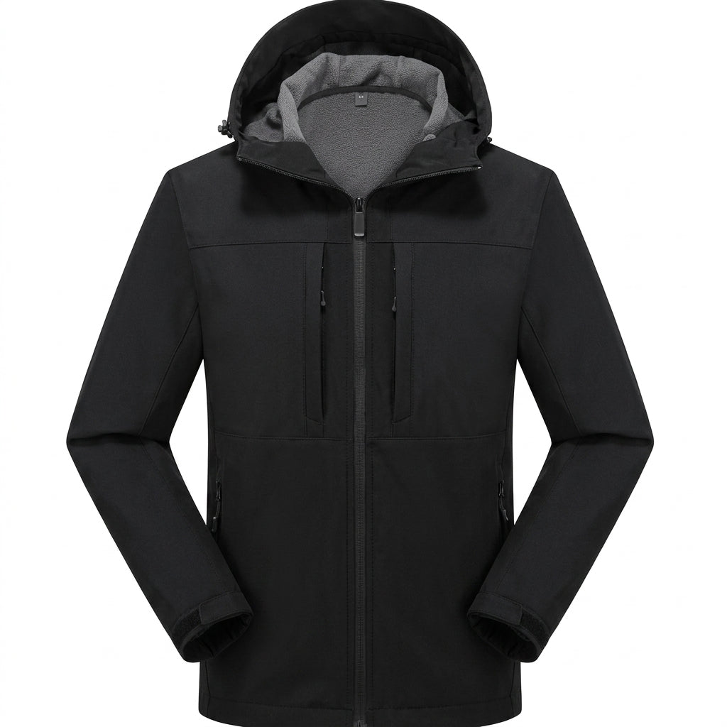 Softshell-vest til mænd – vandafvisende og med ergonomiske lynlåslommer