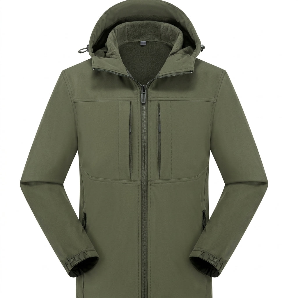 Softshell-vest til mænd – vandafvisende og med ergonomiske lynlåslommer