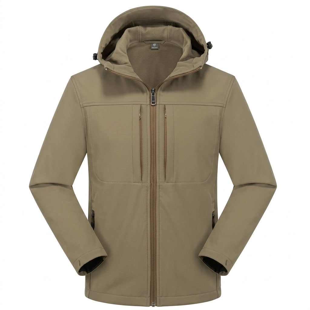 Softshell-vest til mænd – vandafvisende og med ergonomiske lynlåslommer