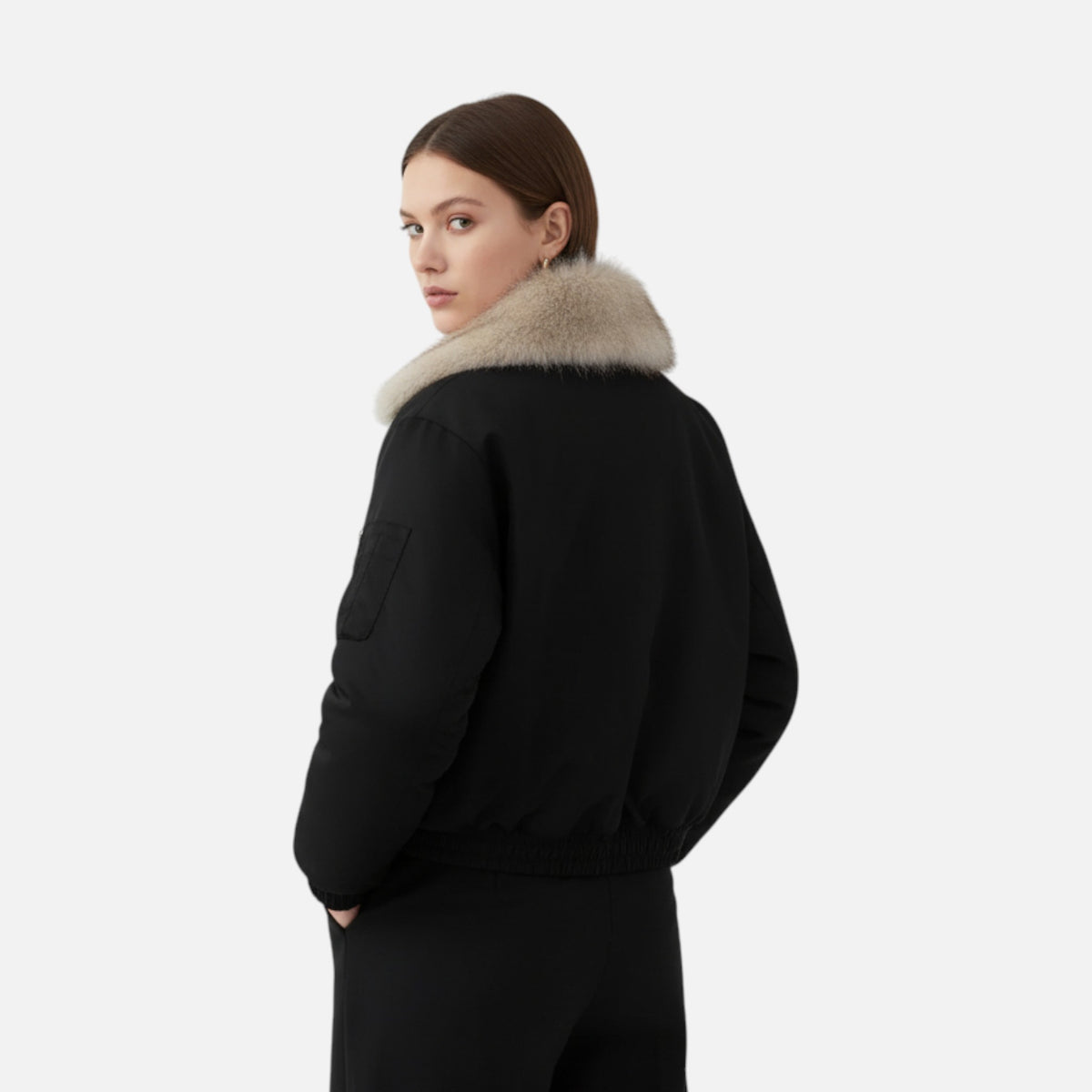 Ancienne Monde | Abrigo de Invierno para Mujer con Cuello de Piel