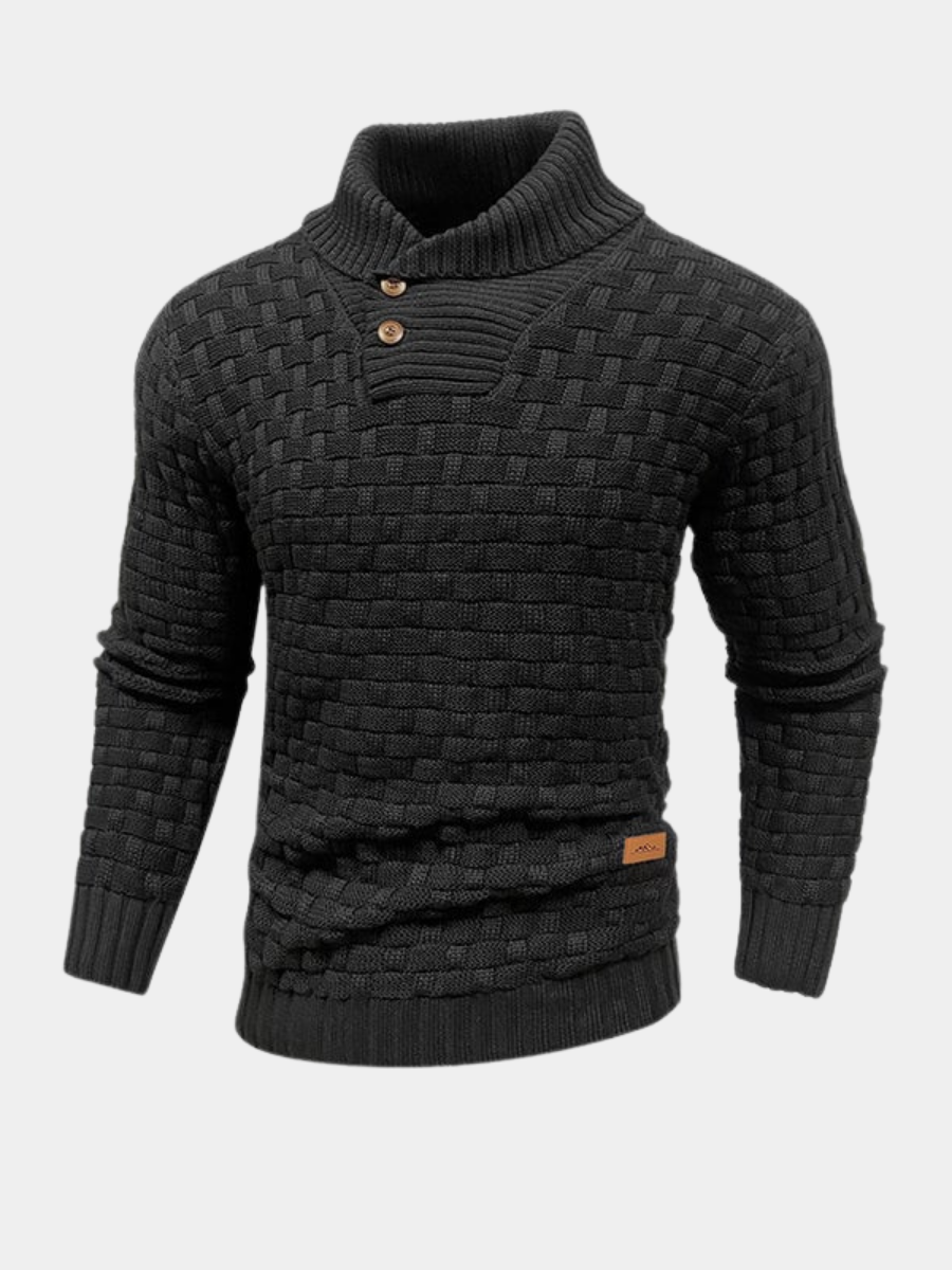 Pull en Coton et Bambou Homme – Col Haut et Coupe Souple Intemporelle