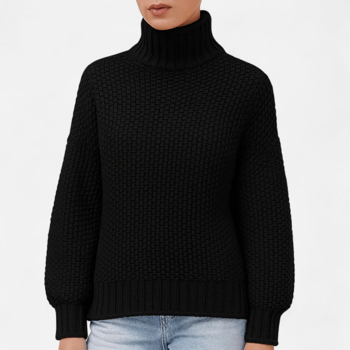 Women's Wool and Cashmere Pullover – Ribbed Texture and Timeless, Clean-Cut Design