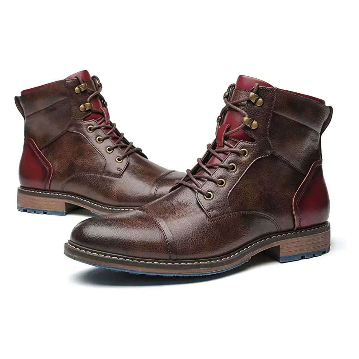 Herren-Lederschuhe – Gepolsterter Komfort, robuste Sohle, zeitloser Stil