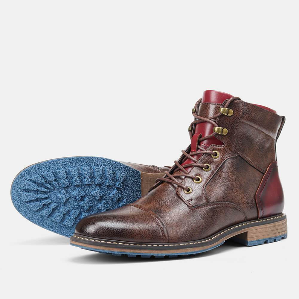 Herren-Lederschuhe – Gepolsterter Komfort, robuste Sohle, zeitloser Stil