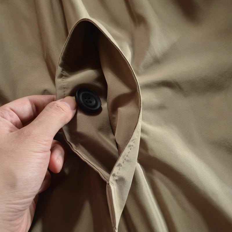 Cappotto da uomo – Resistente alle intemperie, con fodera trapuntata e taglio aderente