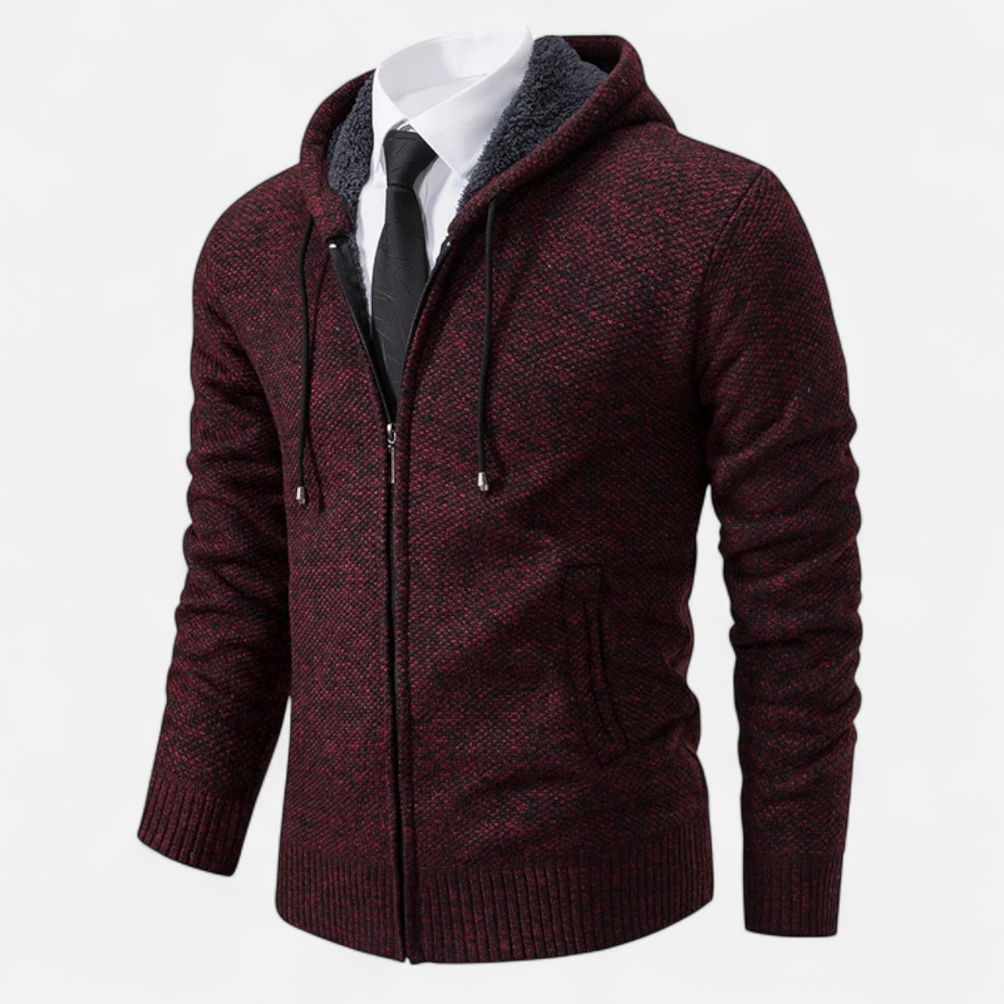Ancienne Monde | Veste Homme Polaire Zippée Col Montant
