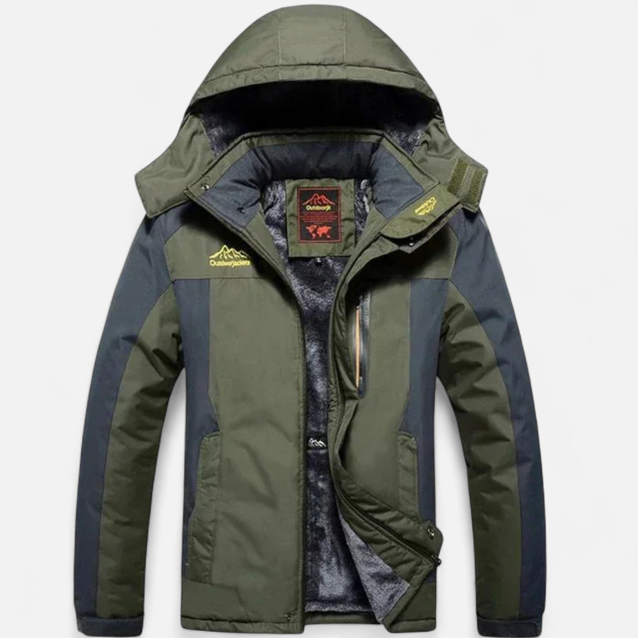 Ancienne Monde | Parka d’Hiver Homme à Capuche Imperméable