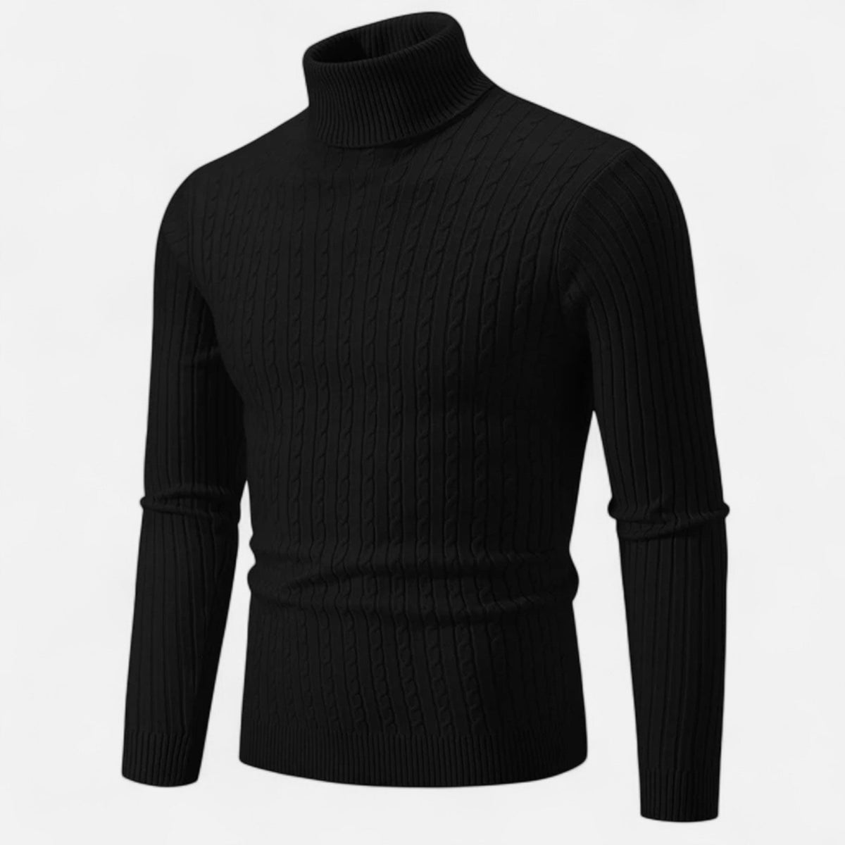 Pull en Laine Homme – Col Montant et Style Sobre au Charme Intemporel