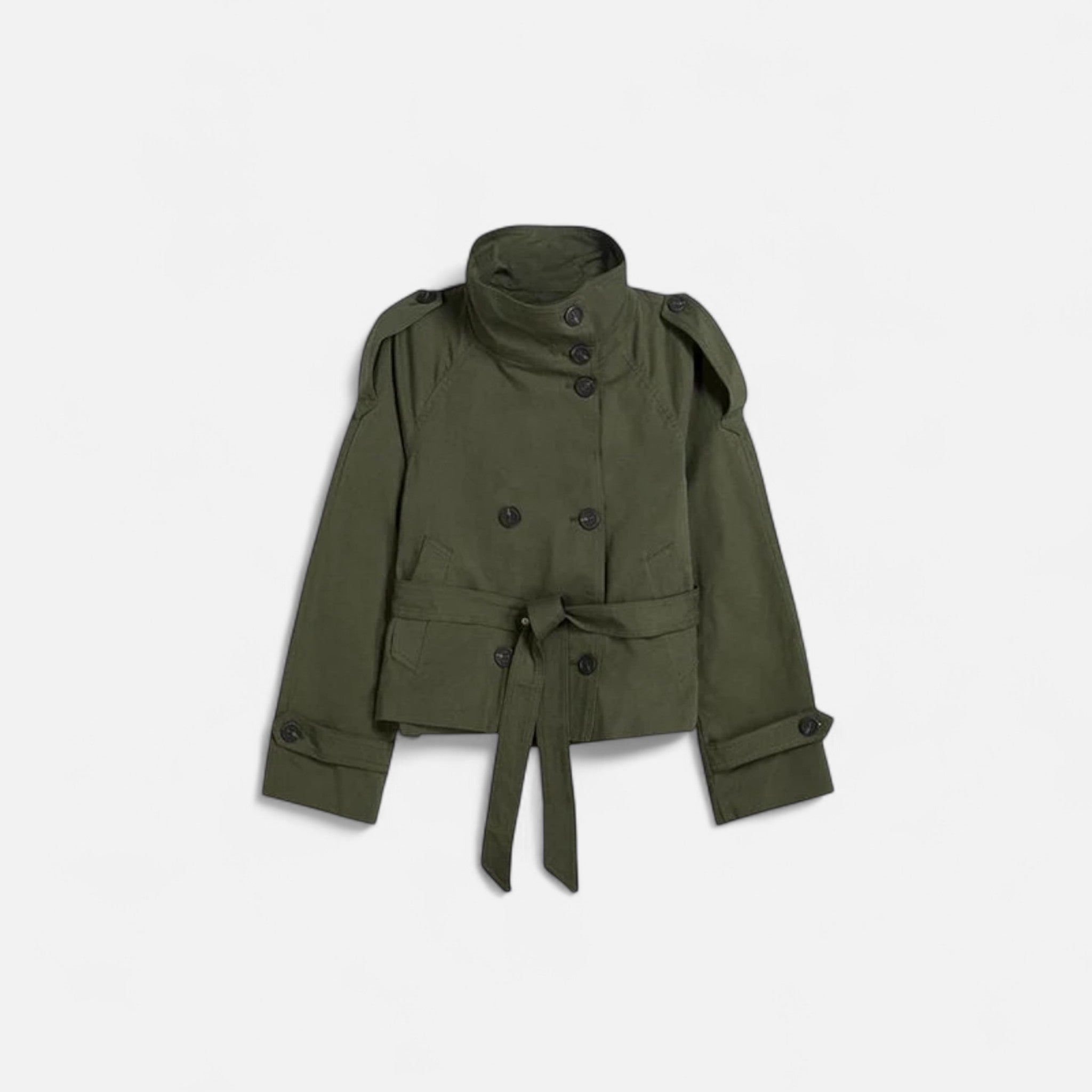 Ancienne Monde | Trench Court Ceinturé Femme