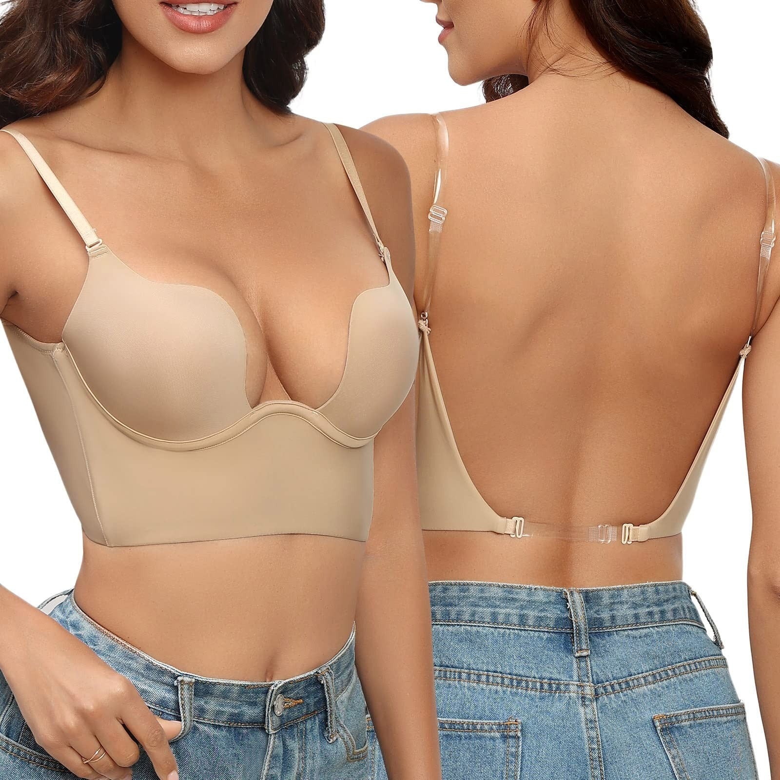 Femme Body Sculptant Dos Nu Décolleté