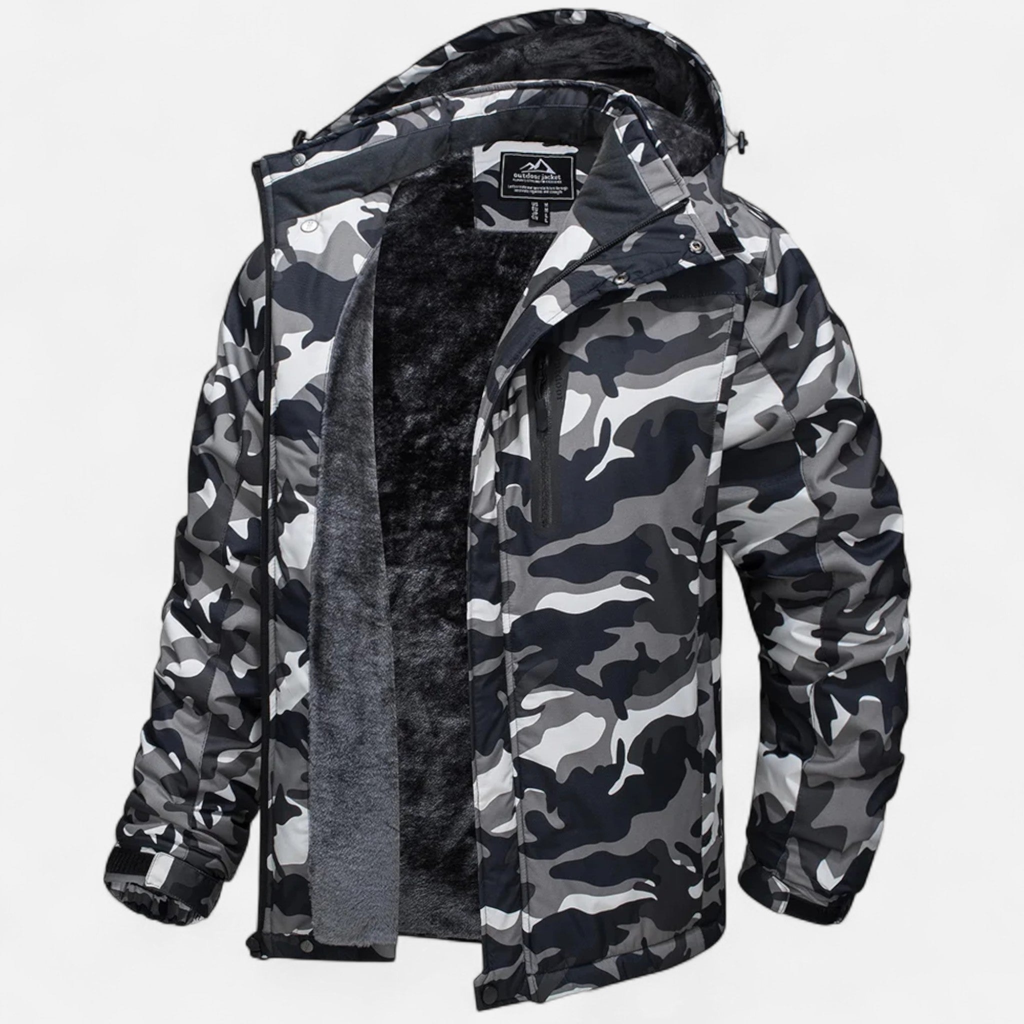 Ancienne Monde | Parka Homme Hiver Imperméable à Doublure Polaire