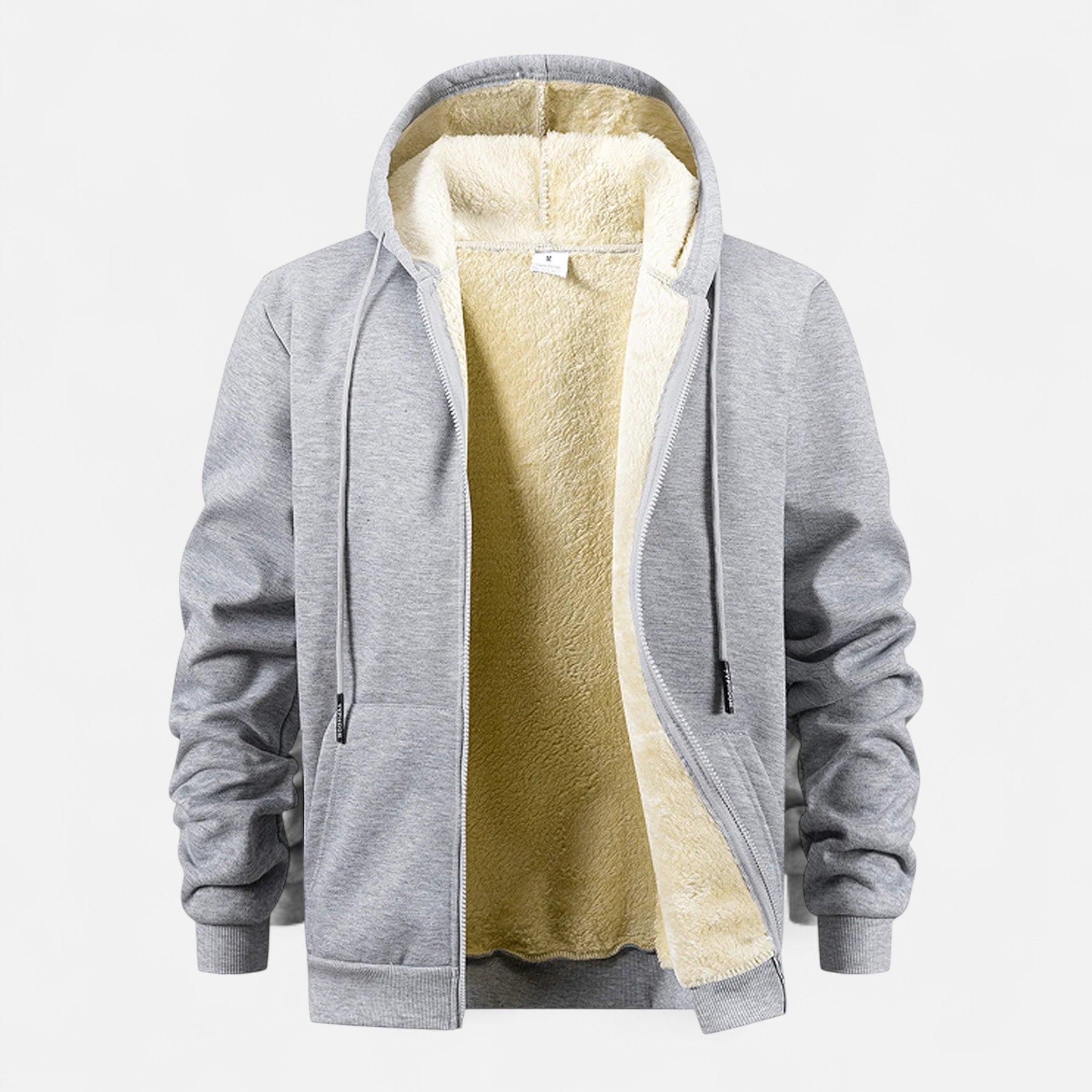 Ancienne Monde | Veste à Capuche Homme Zippée Doublée en Polaire