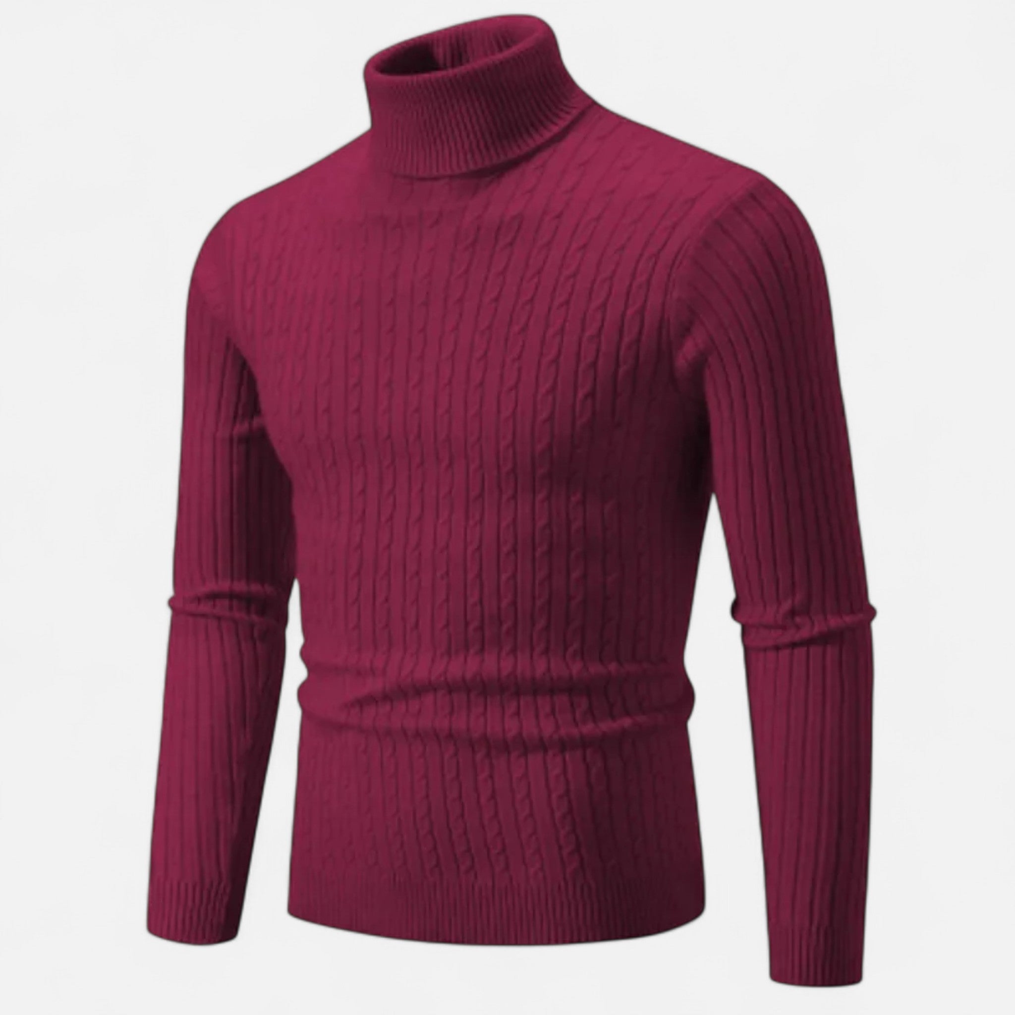 Pull en Laine Homme – Col Montant et Style Sobre au Charme Intemporel
