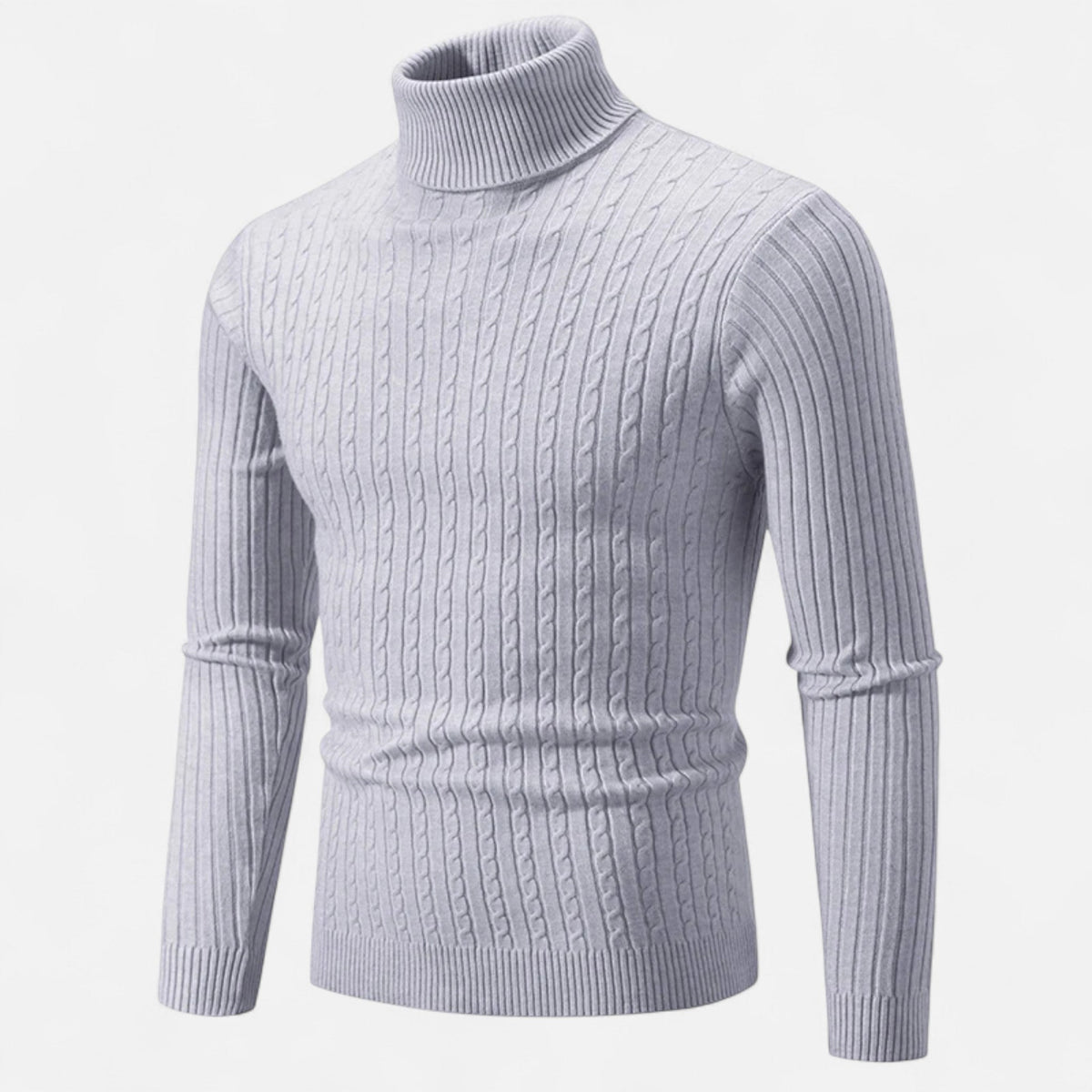 Pull en Laine Homme – Col Montant et Style Sobre au Charme Intemporel