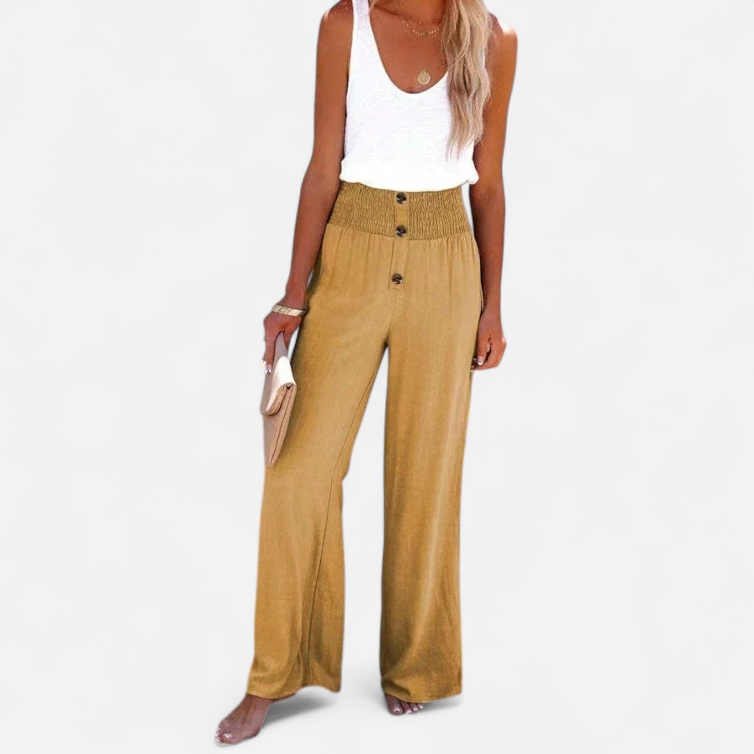 Ancienne Monde | Pantalon Femme en Lin – Légèreté Estivale, Structure Intemporelle