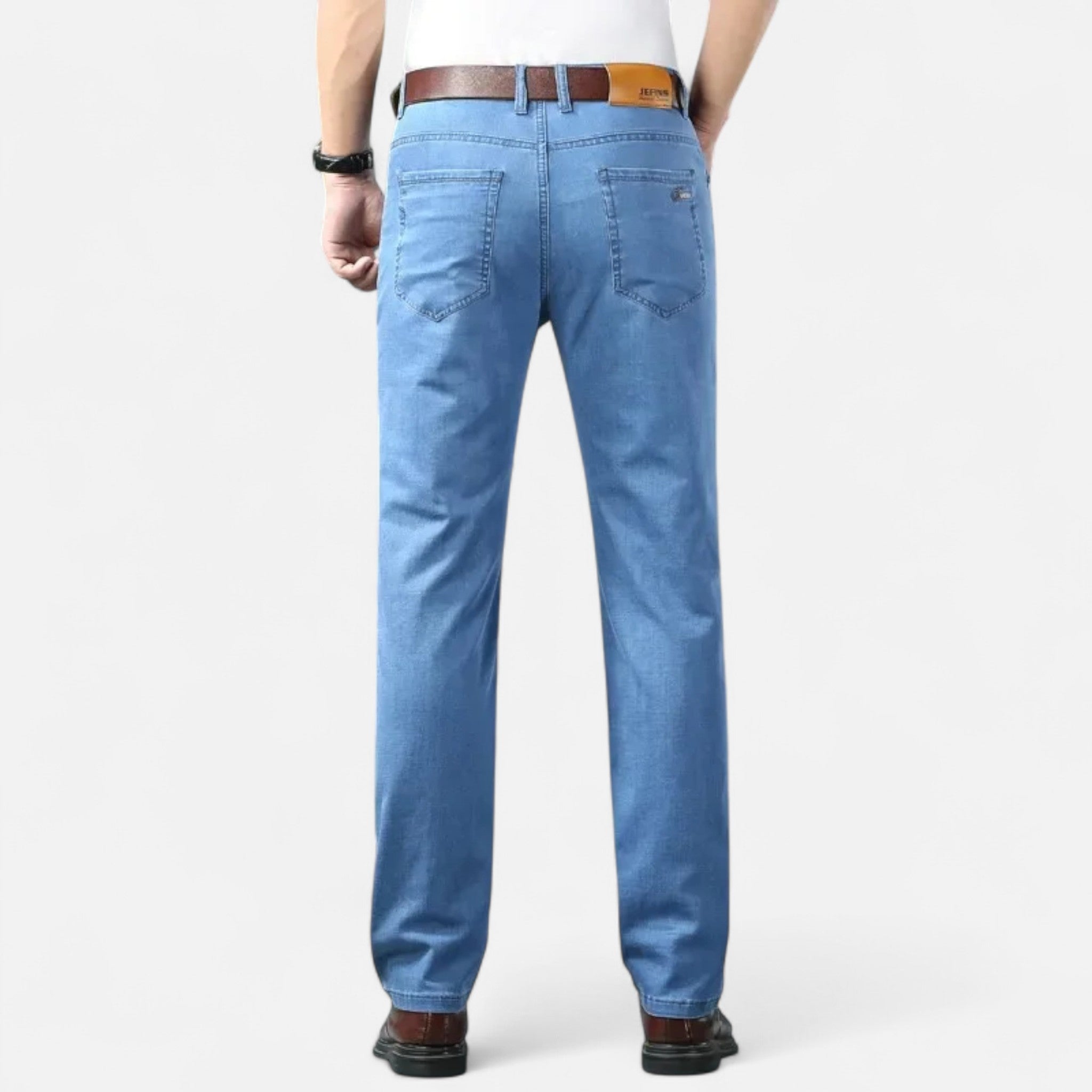 Ancienne Monde | Pantalon Droit en Denim Léger