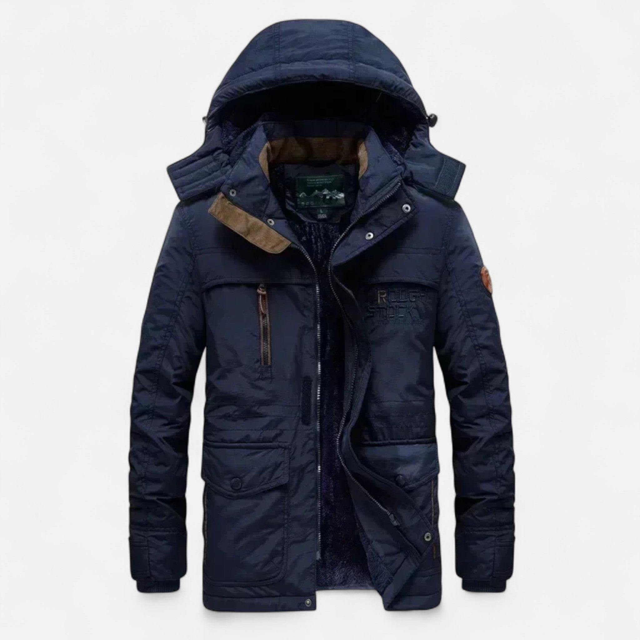 Ancienne Monde | Parka Longue Homme Hiver Épais à Capuche