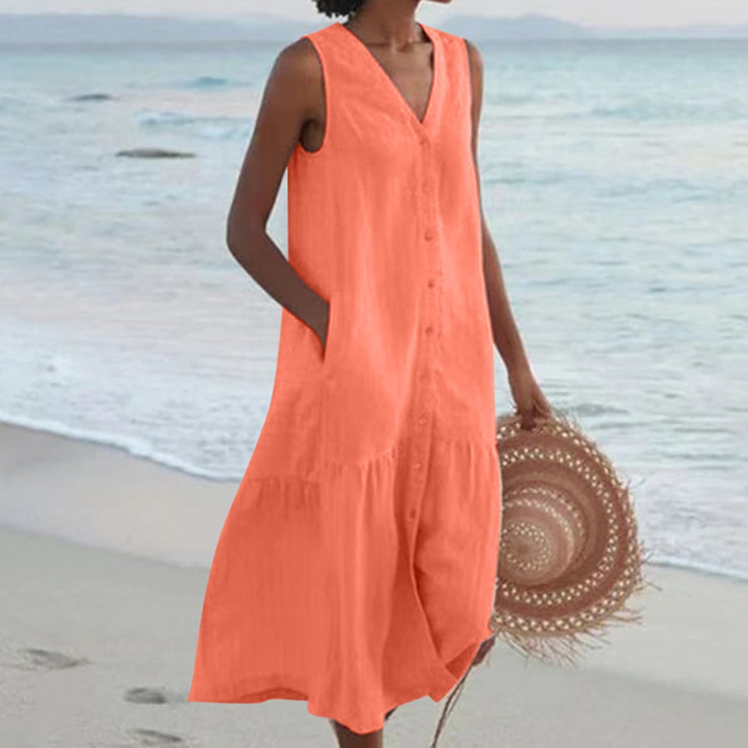 Robe d'Été en Lin