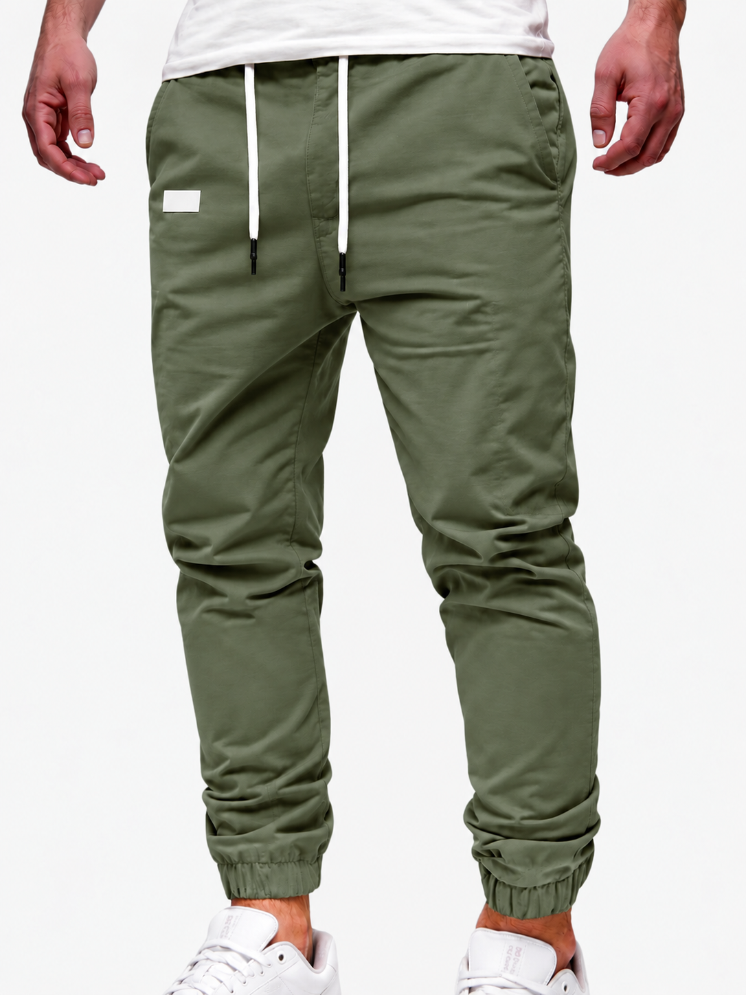 Men's Cargo Jogger – Elastic Waist, Side Pockets, Lightweight Fabric