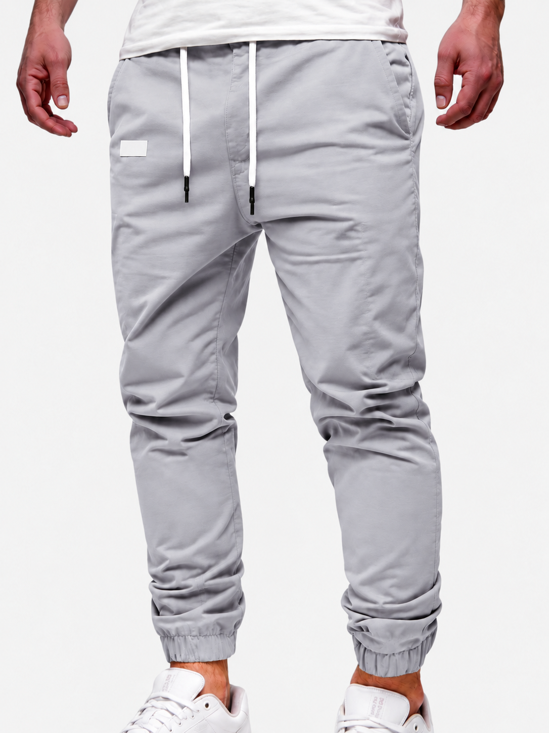 Men's Cargo Jogger – Elastic Waist, Side Pockets, Lightweight Fabric