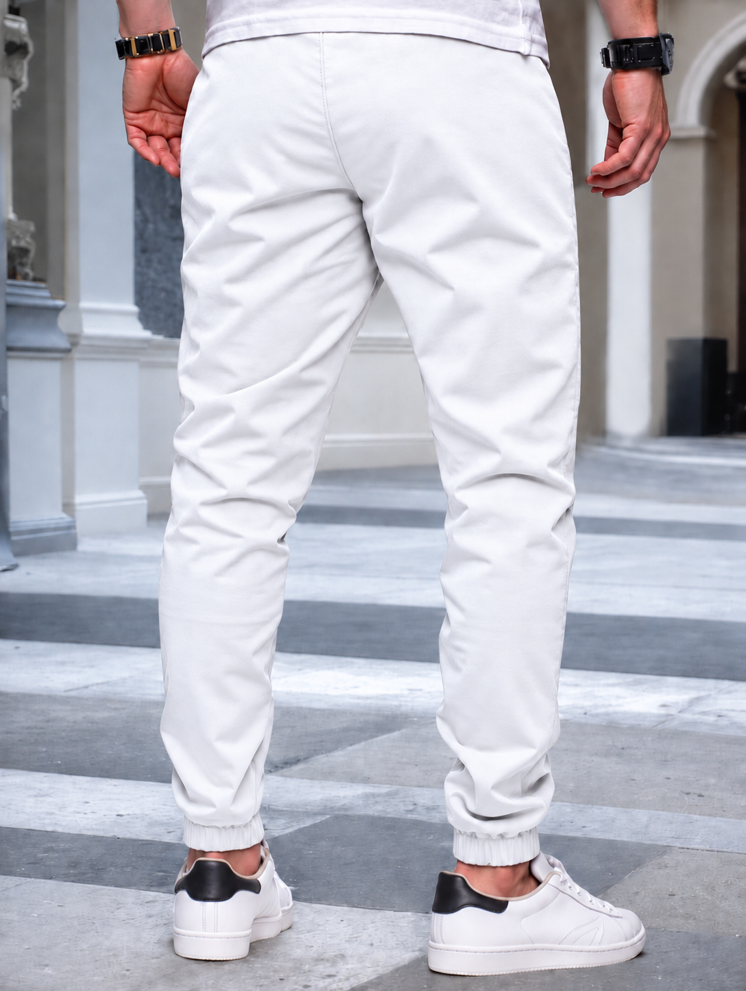 Men's Cargo Jogger – Elastic Waist, Side Pockets, Lightweight Fabric