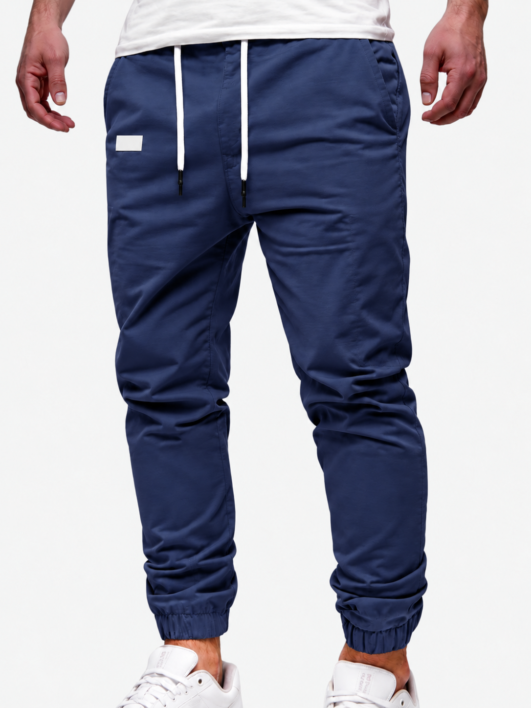 Men's Cargo Jogger – Elastic Waist, Side Pockets, Lightweight Fabric