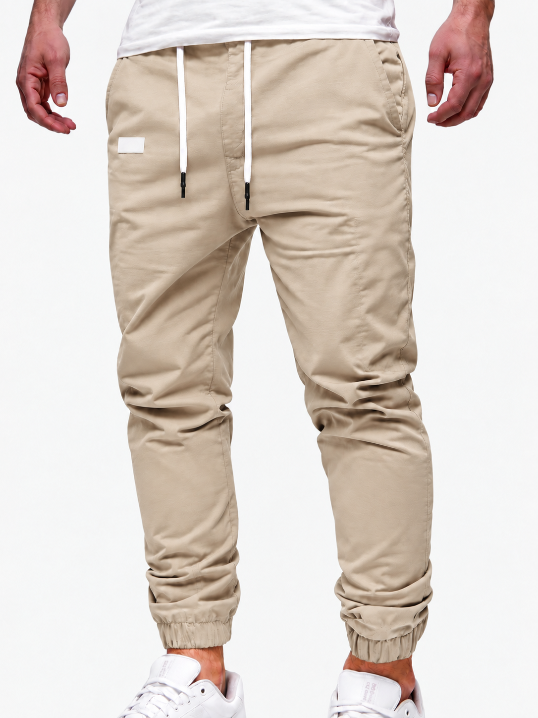 Men's Cargo Jogger – Elastic Waist, Side Pockets, Lightweight Fabric