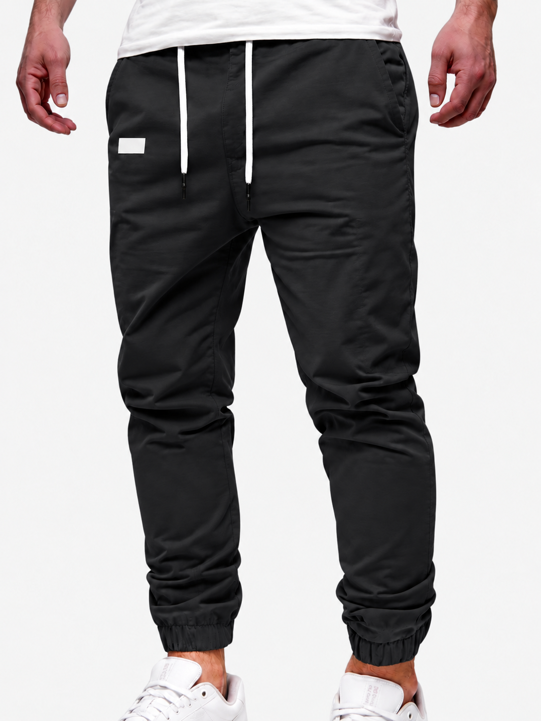 Men's Cargo Jogger – Elastic Waist, Side Pockets, Lightweight Fabric