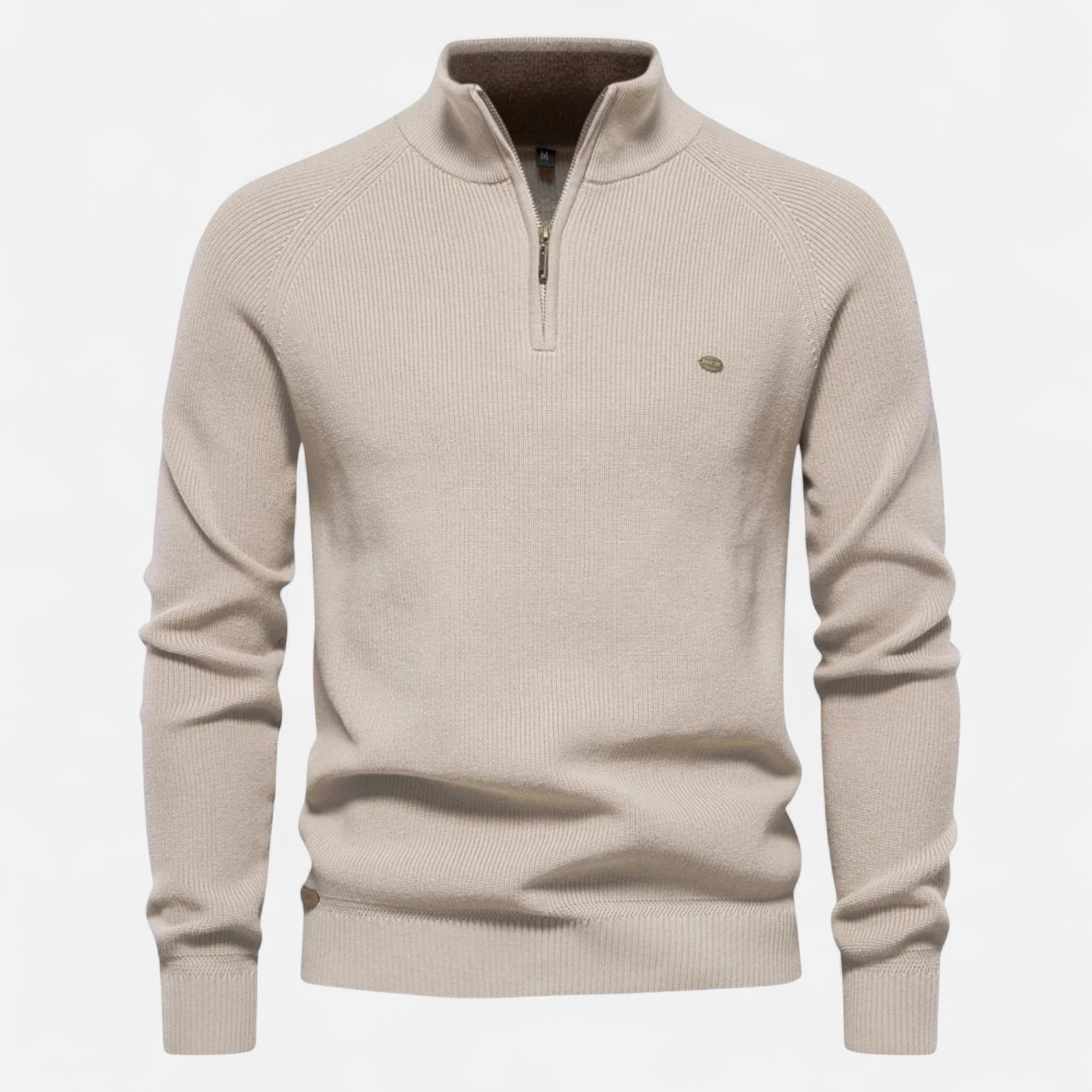 Ancienne Monde | Demi-Zip en Coton Homme