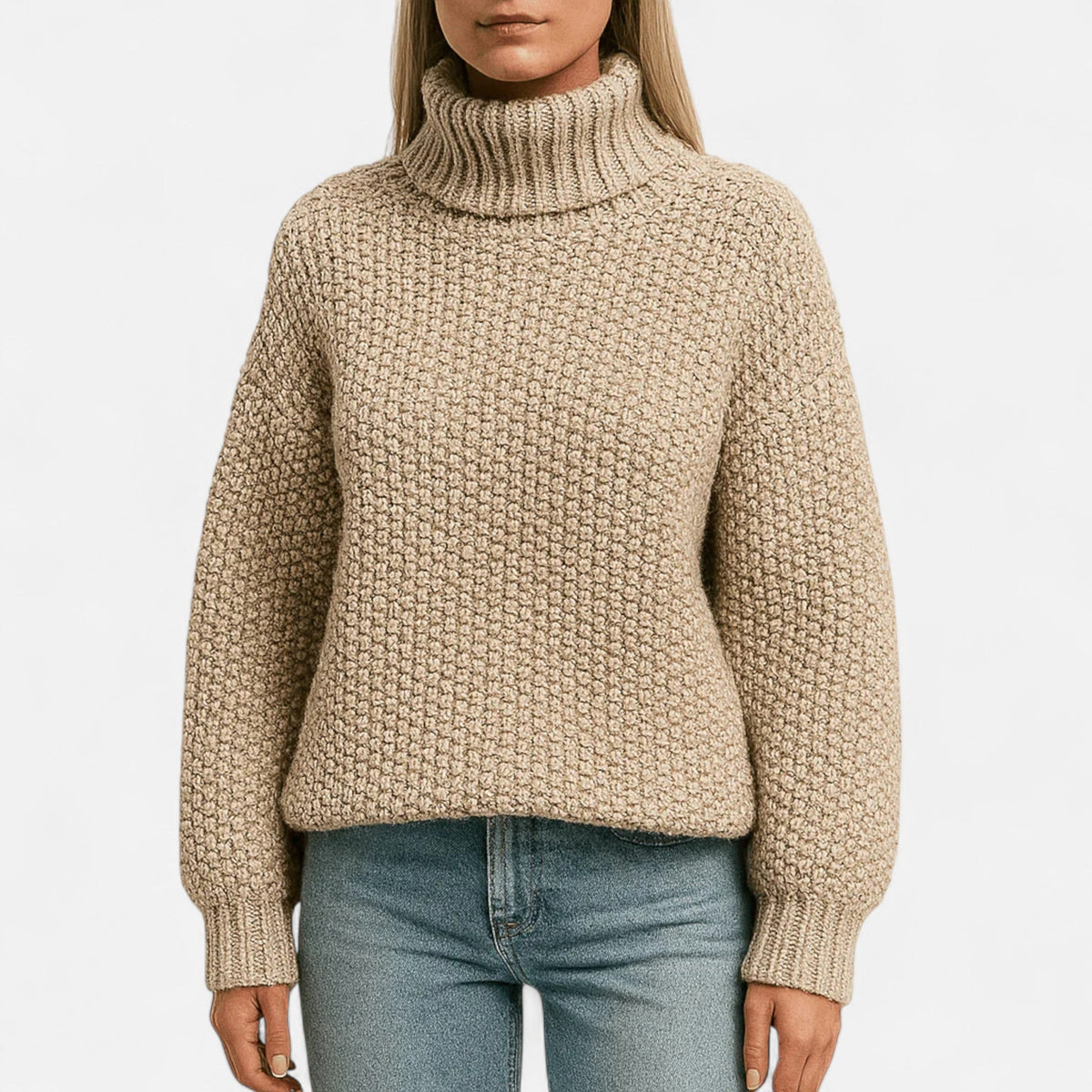 Women's Wool and Cashmere Pullover – Ribbed Texture and Timeless, Clean-Cut Design