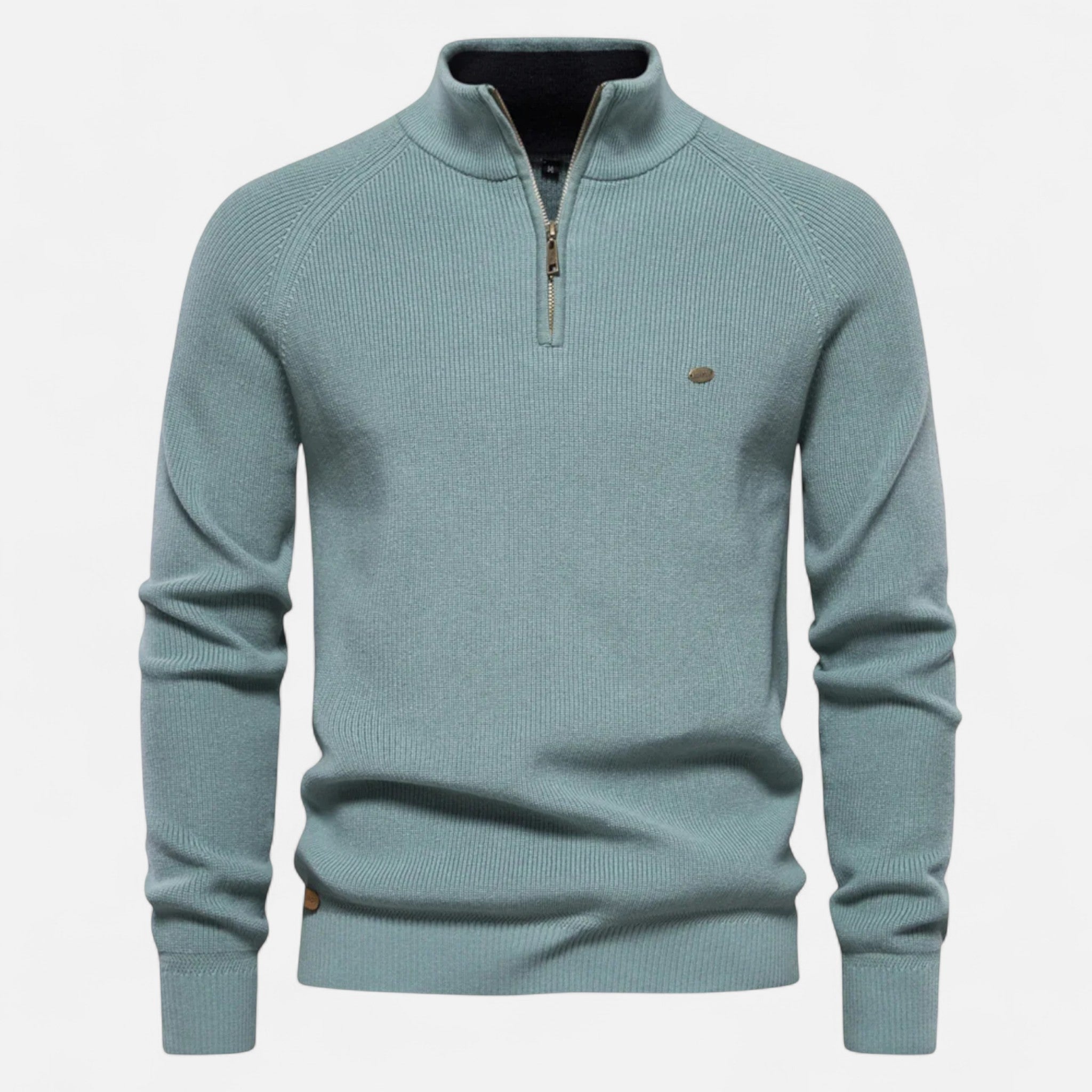 Ancienne Monde | Demi-Zip en Coton Homme