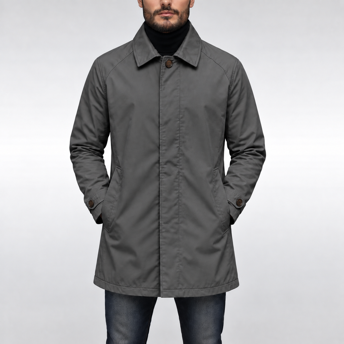 Manteau Homme – Résistant aux Intempéries, Doublure Matelassée & Coupe Ajustée