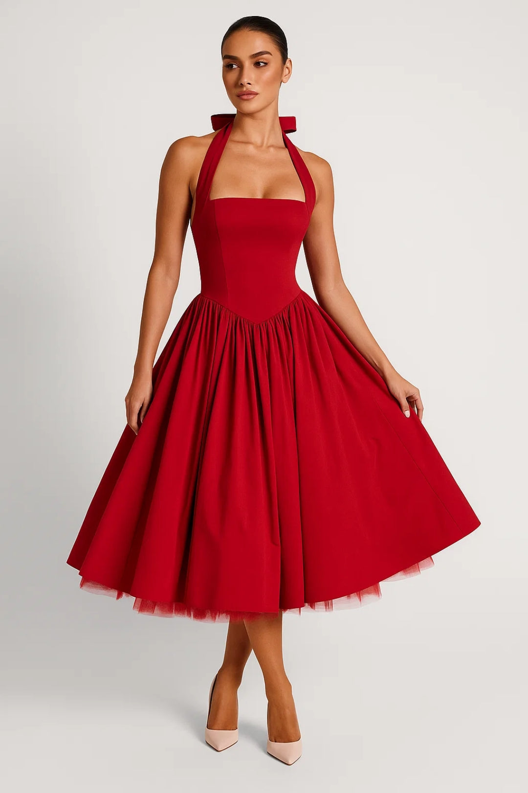 Robe Cocktail Dos Nu Trapèze