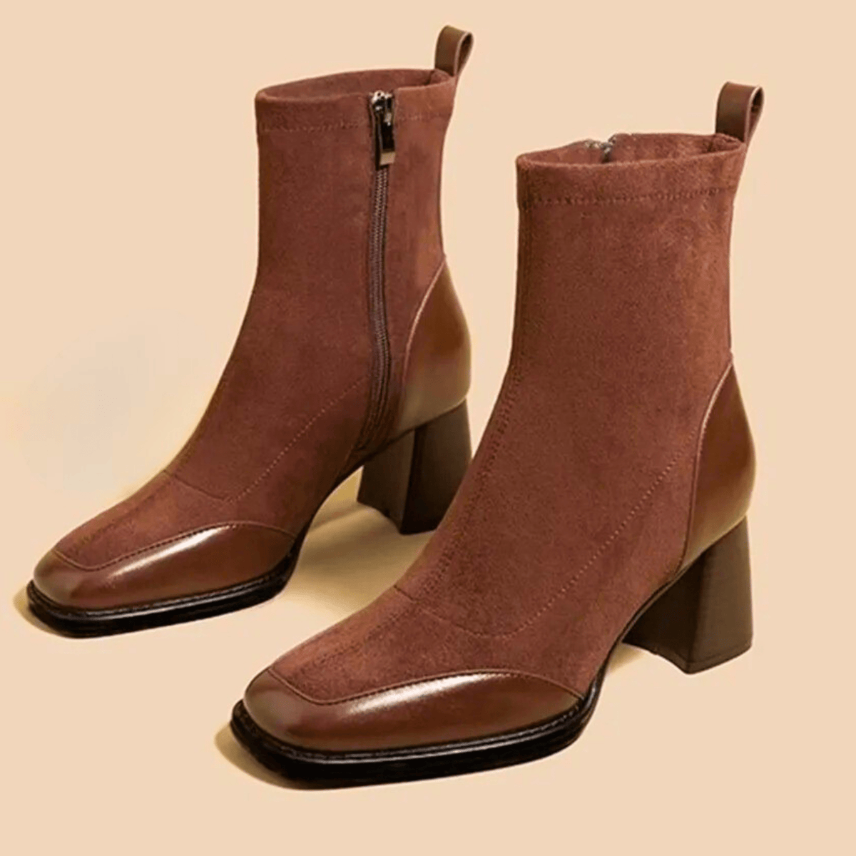 Bottines en Cuir Femme – Silhouette Fine et Allure Raffinée Intemporelle