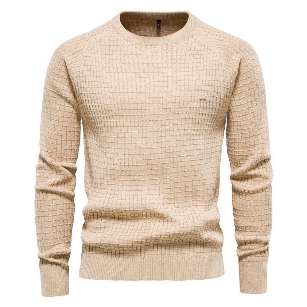 Texturierter Herrenpullover – lange Ärmel und zeitlos schmeichelnder Schnitt