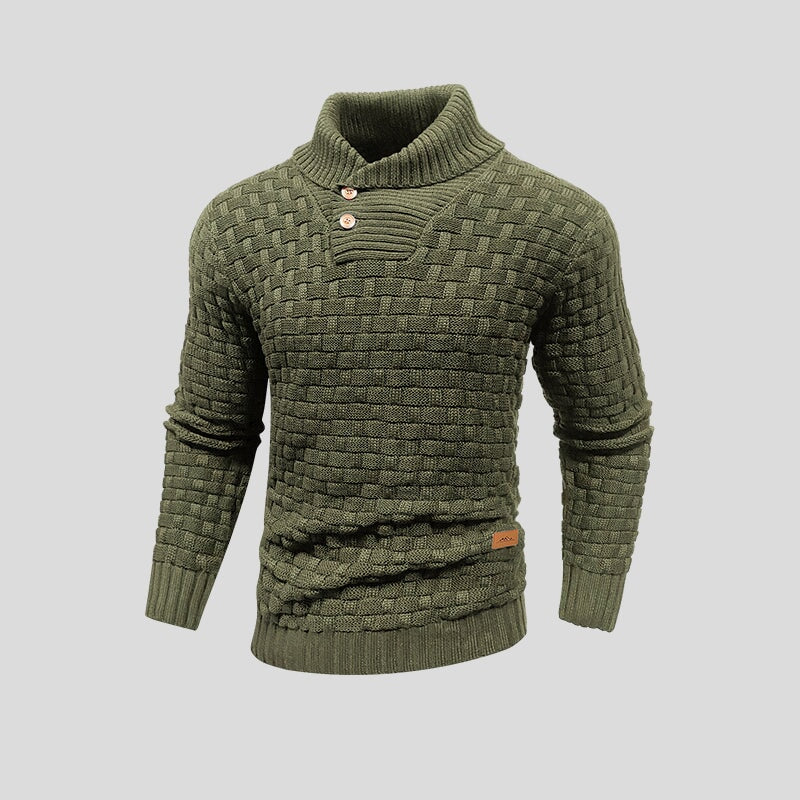 Pull en Coton et Bambou Homme – Col Haut et Coupe Souple Intemporelle