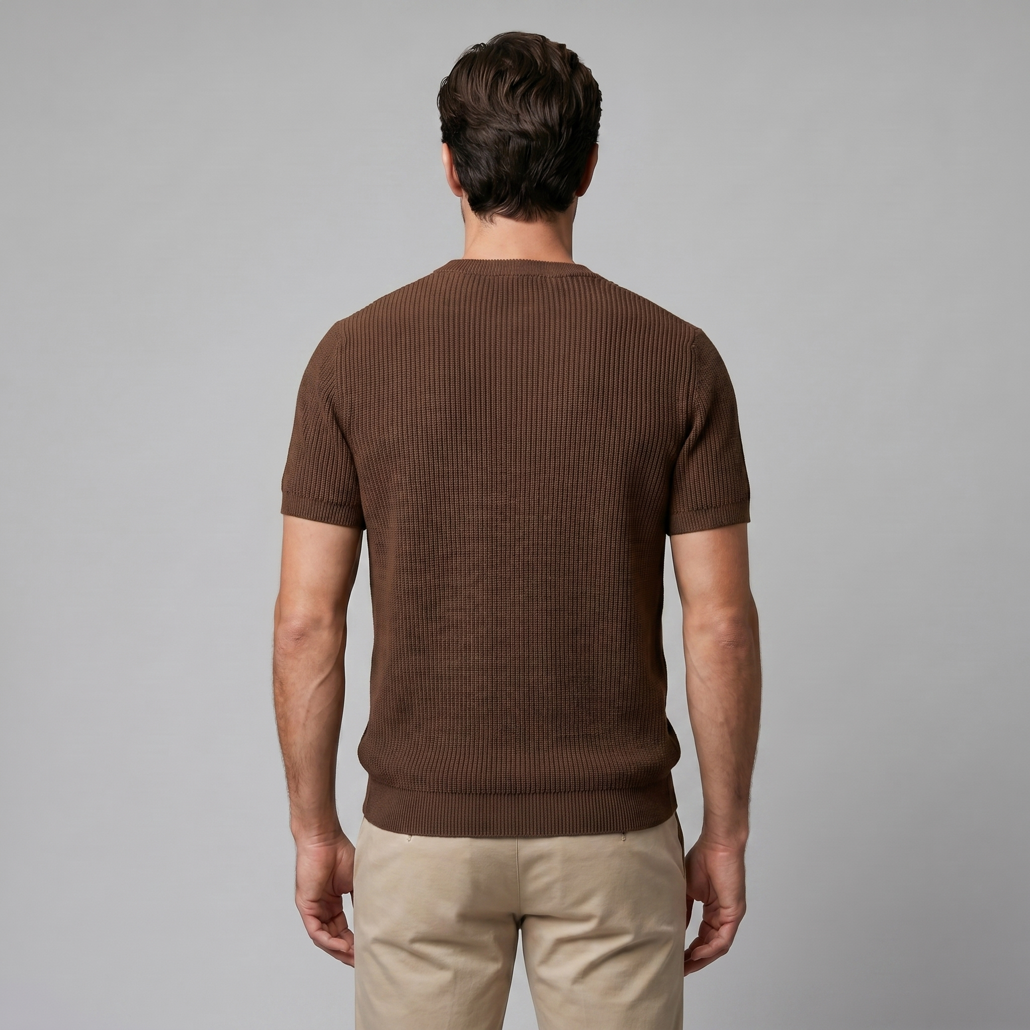 Ανδρικό T-shirt από πλεκτό ύφασμα