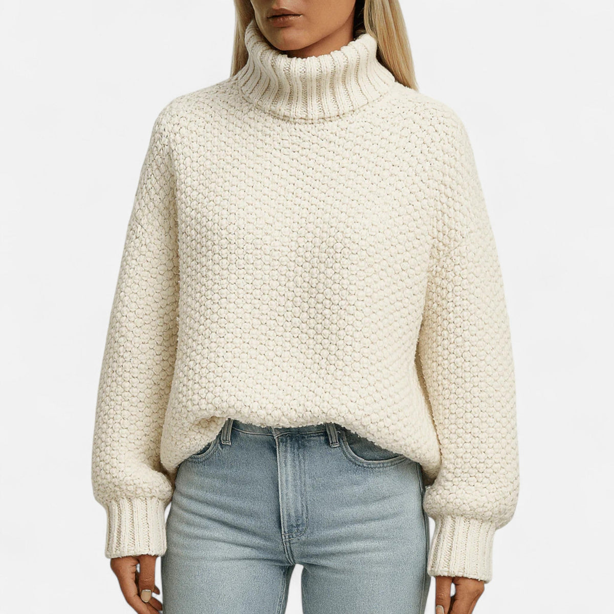 Women's Wool and Cashmere Pullover – Ribbed Texture and Timeless, Clean-Cut Design